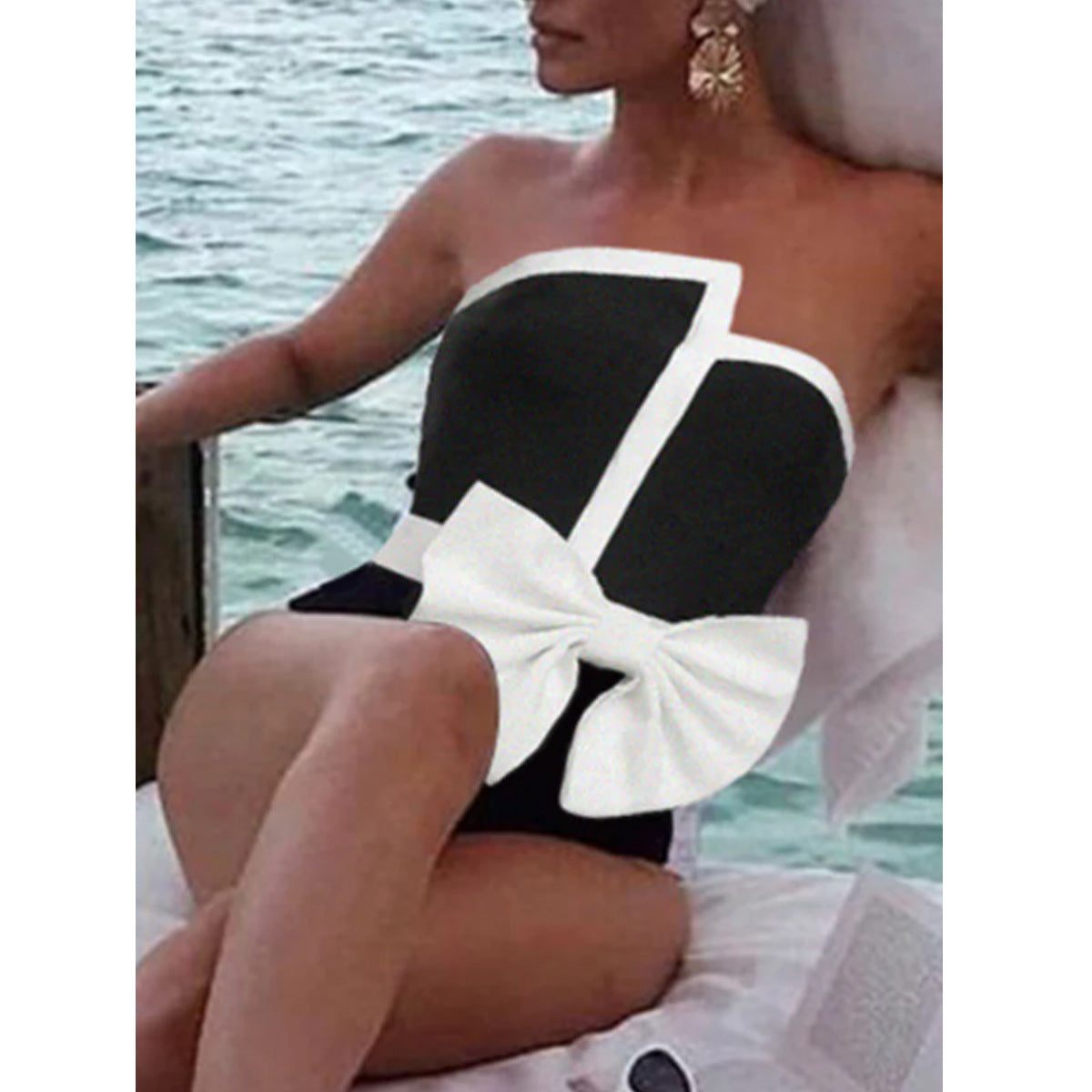 Jumpsuit women's tight fitting hot spring swimsuit set chiffon long skirt