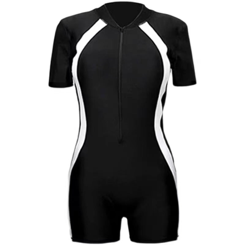 Children's one-piece swimsuit boys' and girls' sun protection diving suit