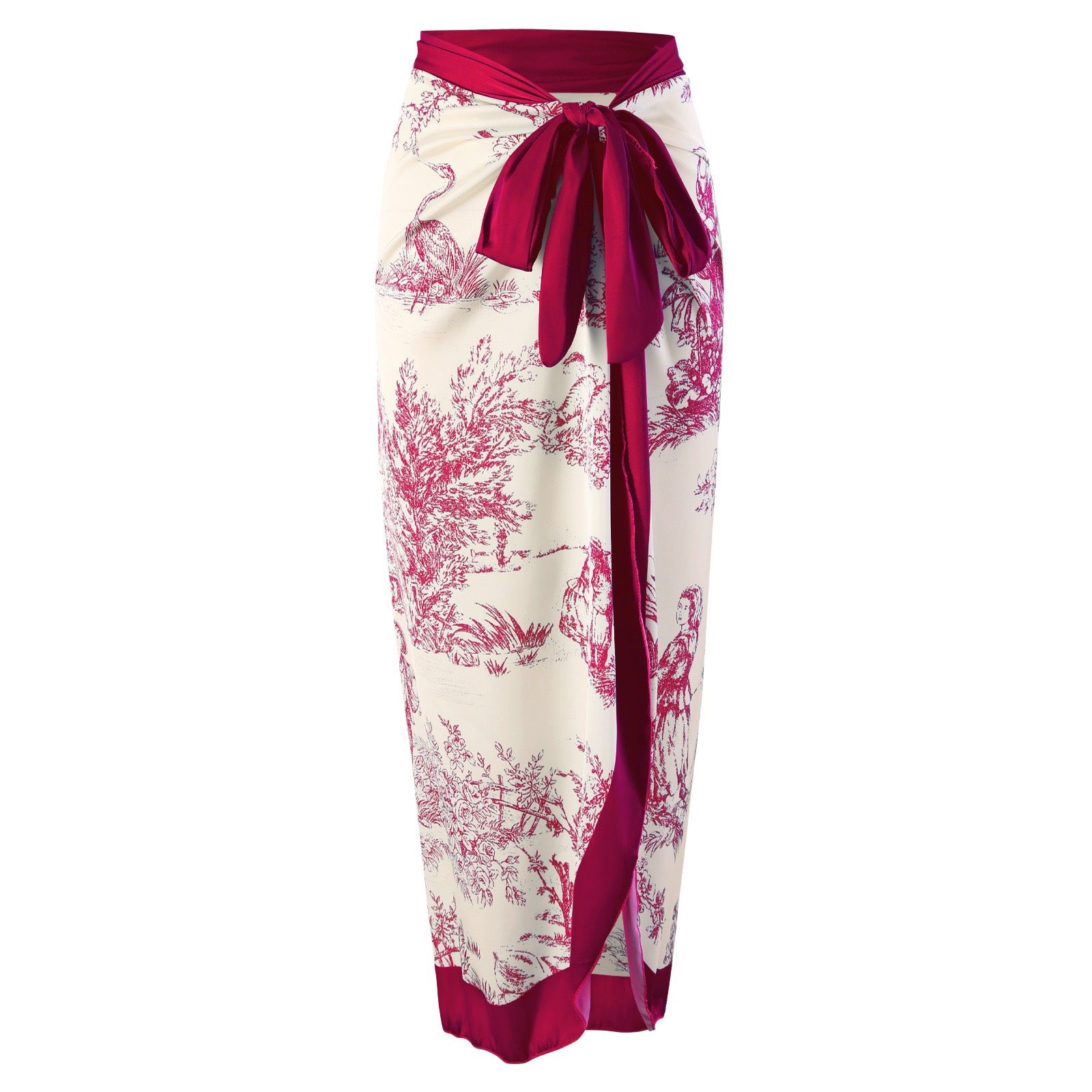 New one-piece swimsuit women's tight fitting slimming retro strap sunscreen long skirt two-piece set