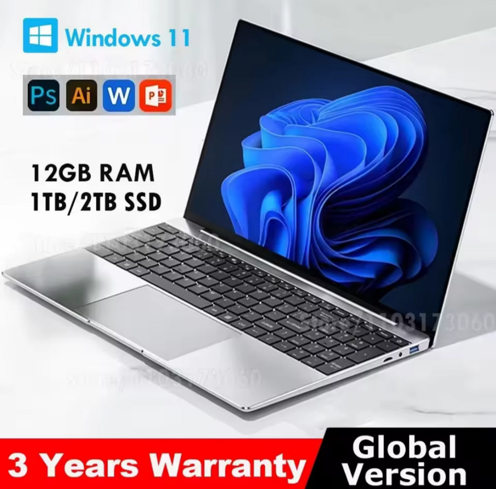 Ordinateur portable Windows 11 Pro Intel Celeron N4000
2025 ordinateur portable Gamer 12GB DDR4 512GB 1TB
SSD 1920*1080 ordinateur de bureau PC